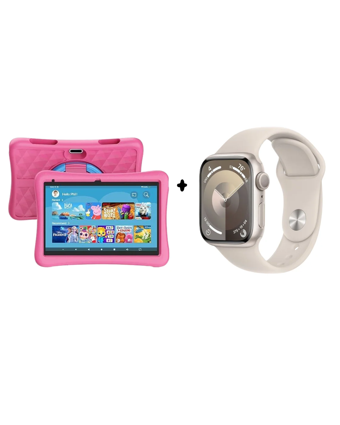 Conjunto Tablet Infantil + Apple Watch Series 9
