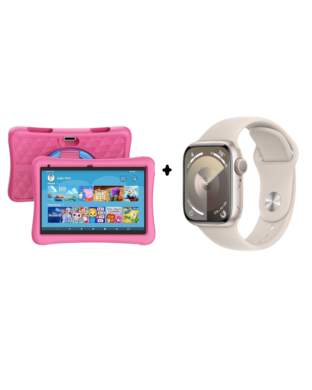 Conjunto Tablet Infantil + Apple Watch Series 9