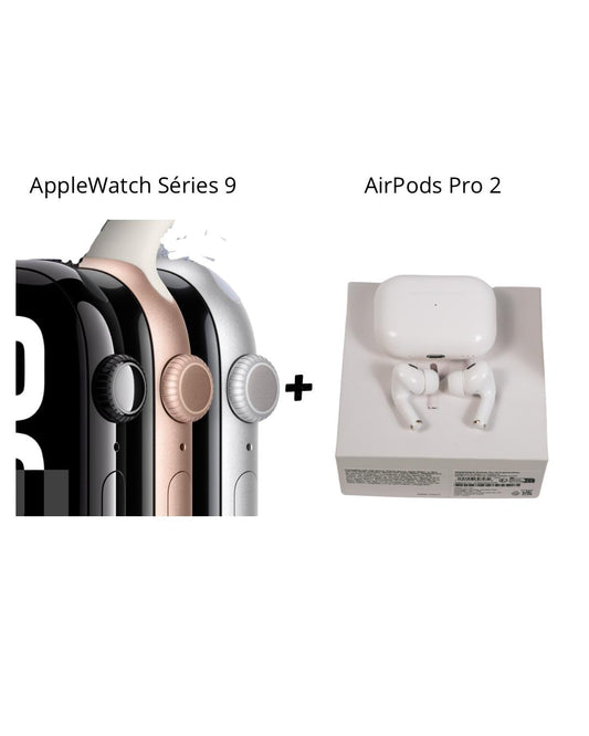Conjunto Apple Watch Séries 9 + AirPods